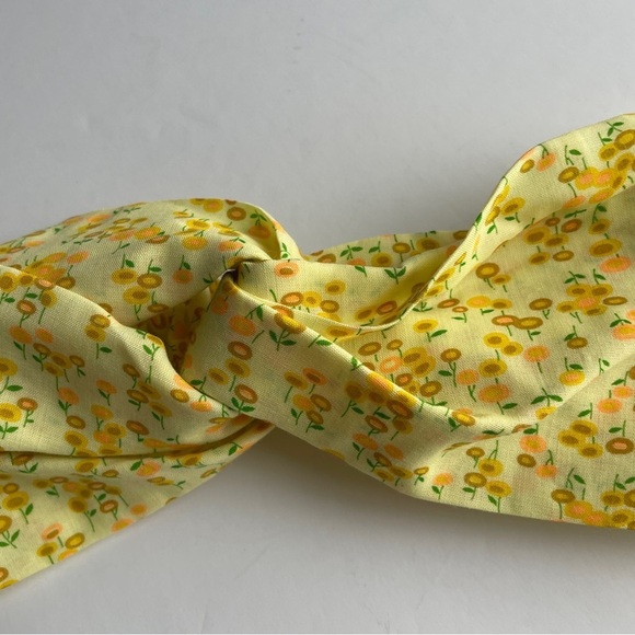 Potion 23 by Victoria Cates Vintage Yellow & Orange Floral Fabric Headband - Picture 2 of 7